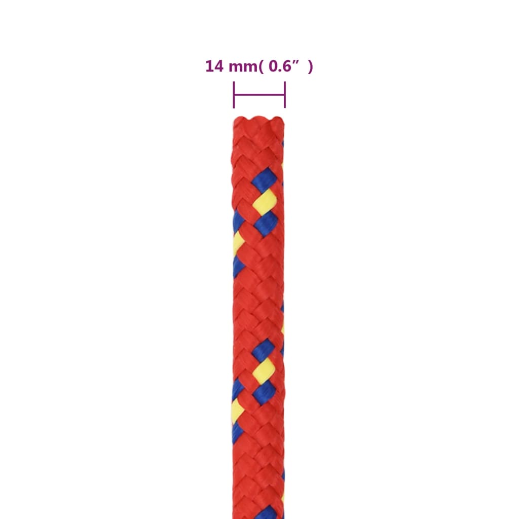 Corda per barca Rossa 14 mm 25 m in Polipropilene - homemem39