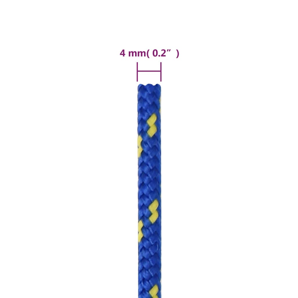 Corda per barca Blu 4 mm 100 m in Polipropilene - homemem39