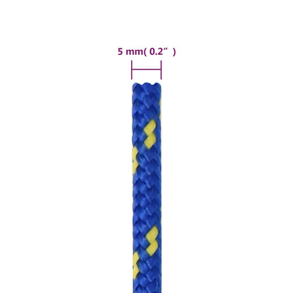 Corda per barca Blu 5 mm 50 m in Polipropilene - homemem39