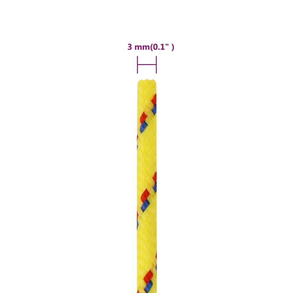 Corda per barca Gialla 3 mm 25 m in Polipropilene - homemem39