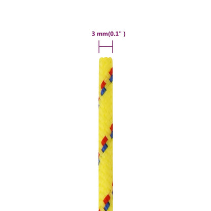 Corda per barca Gialla 3 mm 25 m in Polipropilene - homemem39