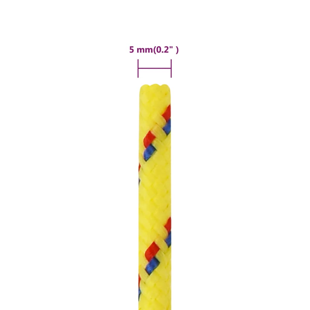 Corda per barca Gialla 5 mm 250 m in Polipropilene - homemem39