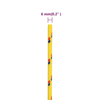 Corda per barca Gialla 6 mm 25 m in Polipropilene - homemem39