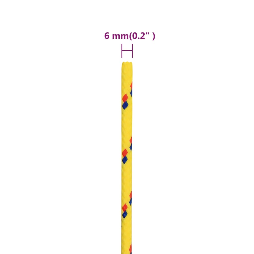 Corda per barca Gialla 6 mm 50 m in Polipropilene - homemem39