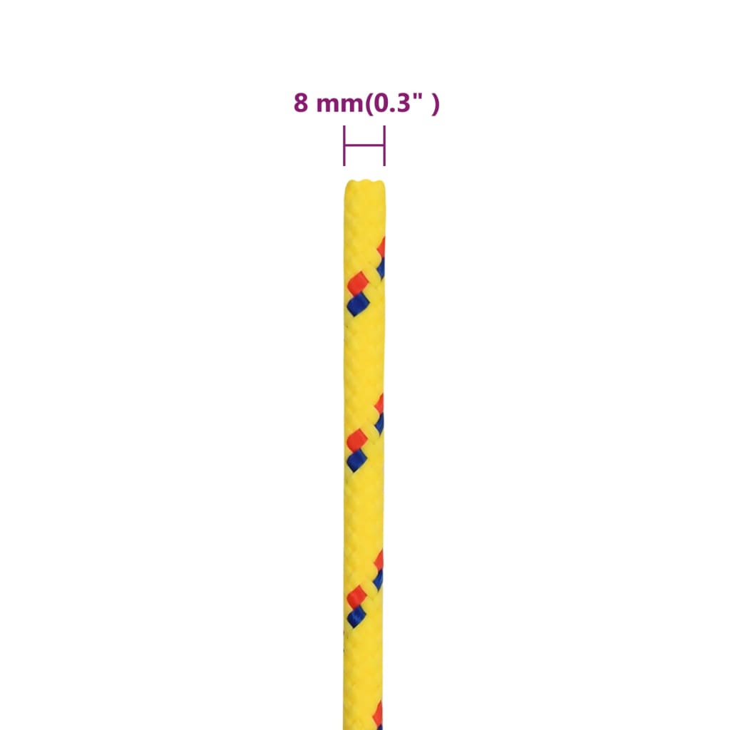 Corda per barca Gialla 8 mm 25 m in Polipropilene - homemem39