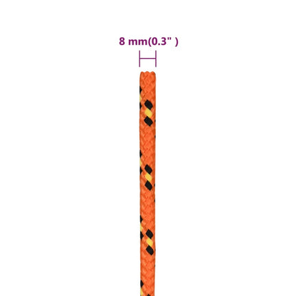 Corda per barca Arancione 8 mm 500 m in Polipropilene - homemem39