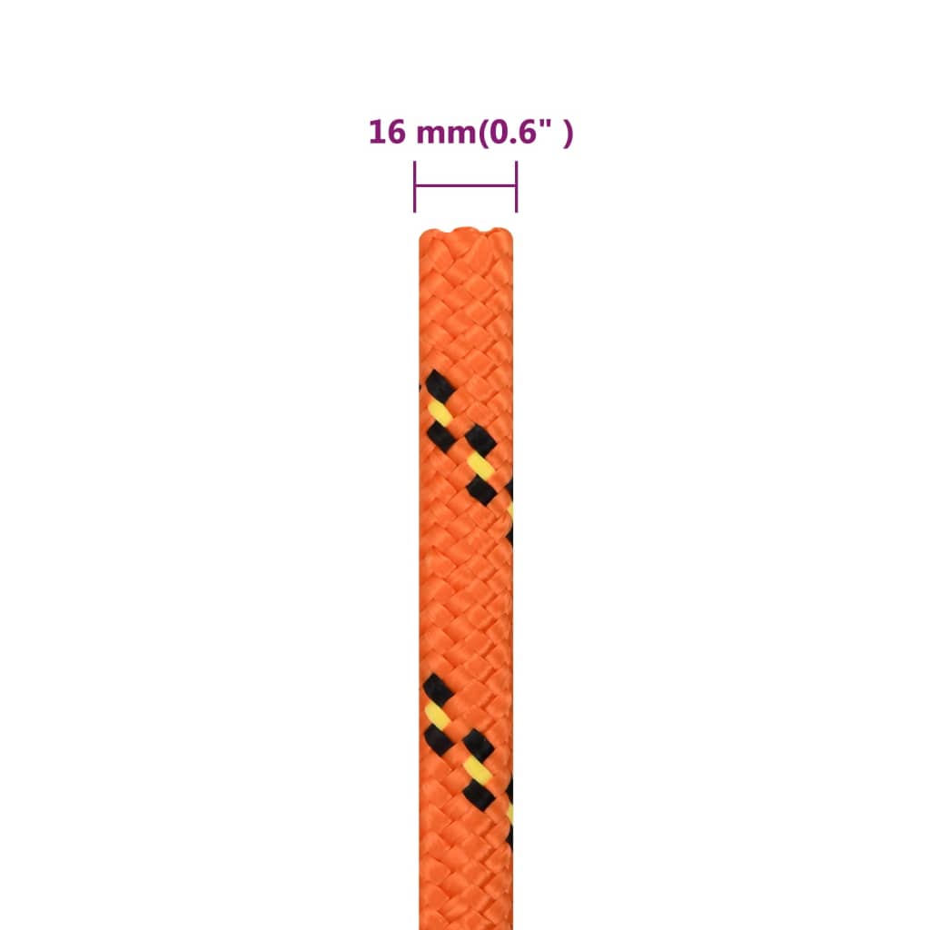 Corda per barca Arancione 16 mm 50 m in Polipropilene - homemem39