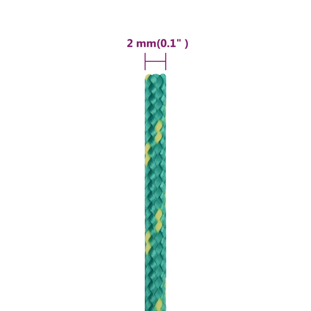 Corda per barca Verde 2 mm 50 m in Polipropilene - homemem39