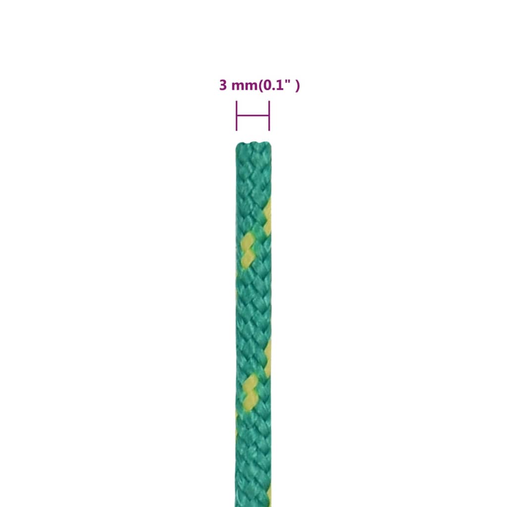 Corda per barca Verde 3 mm 25 m in Polipropilene - homemem39