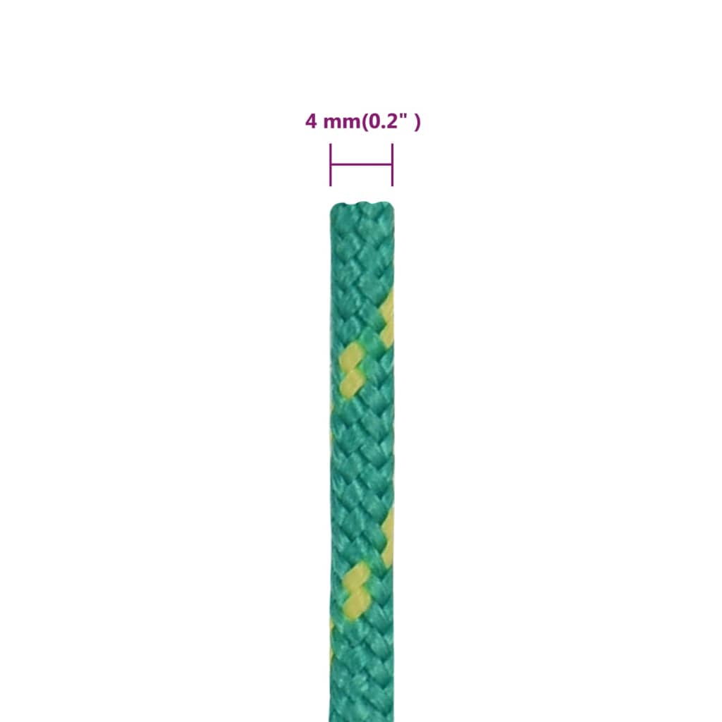 Corda per barca Verde 4 mm 100 m in Polipropilene - homemem39