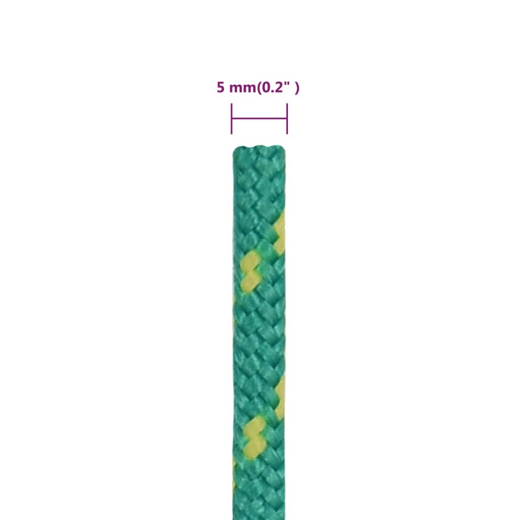 Corda per barca Verde 5 mm 25 m in Polipropilene - homemem39