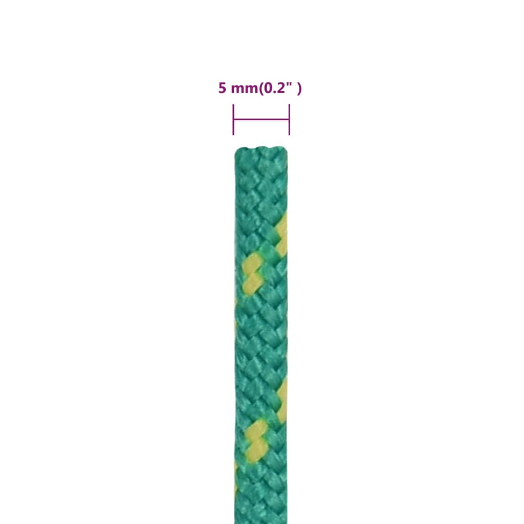 Corda per barca Verde 5 mm 50 m in Polipropilene - homemem39