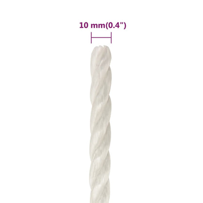 Corda da Lavoro Bianca 10 mm 25 m in Polipropilene - homemem39