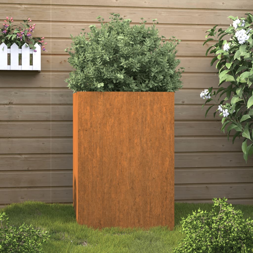 Fioriera 52x48x75 cm Acciaio Corten - homemem39