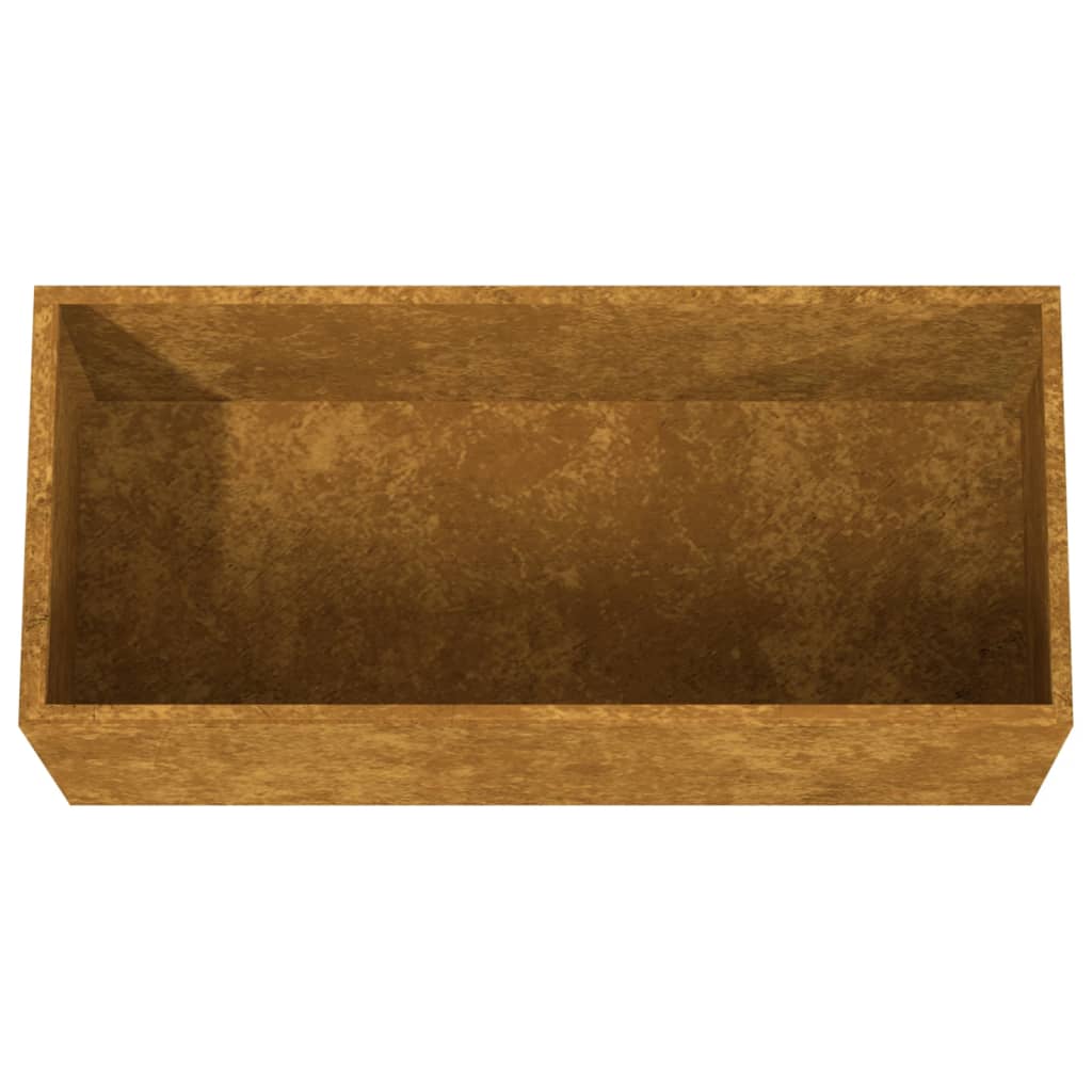 Fioriera 62x30x29 cm Acciaio Corten - homemem39