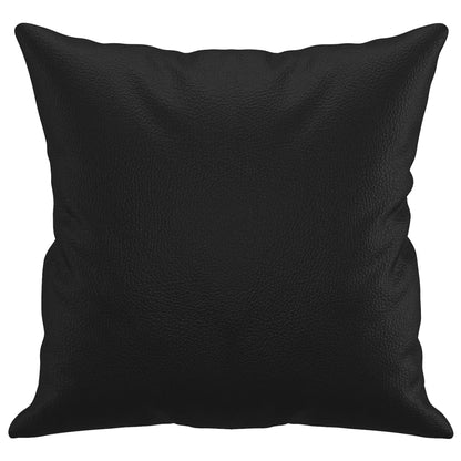 Cuscini Decorativi 2pz Nero 40x40 cm in Similpelle - homemem39