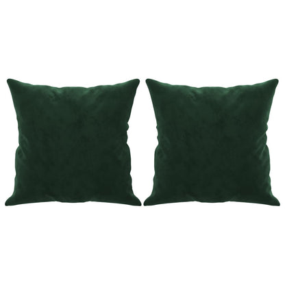 Cuscini Decorativi 2 pz Verde Scuro 40x40 cm in Velluto - homemem39