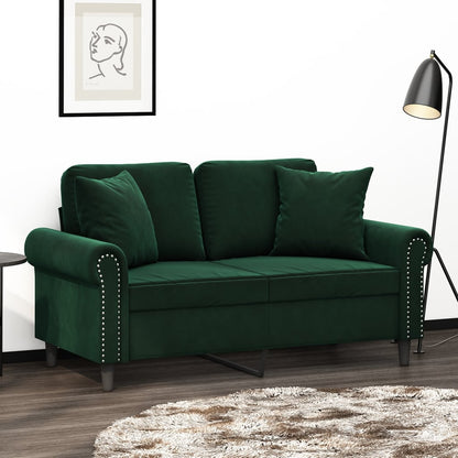 Cuscini Decorativi 2 pz Verde Scuro 40x40 cm in Velluto - homemem39