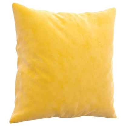 Cuscini Decorativi 2 pz Giallo 40x40 cm in Velluto - homemem39