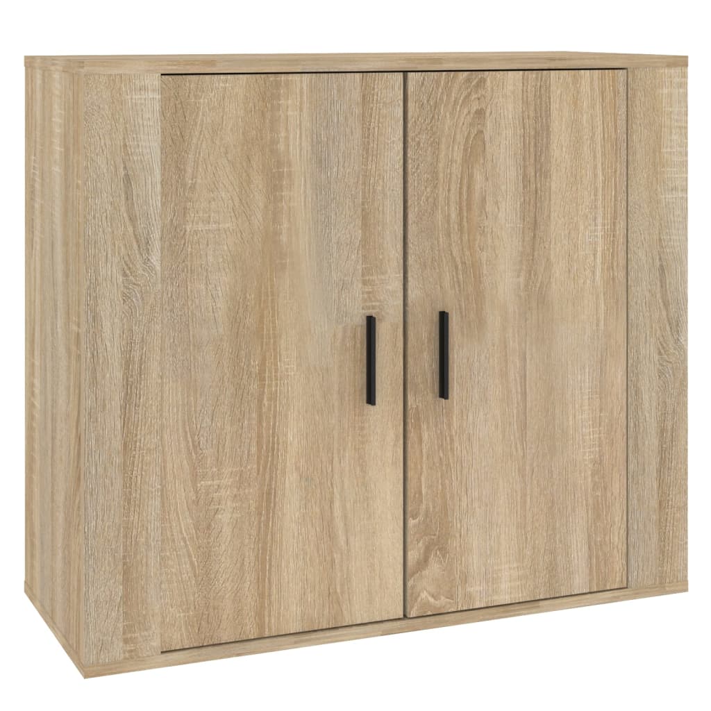 Credenza Rovere Sonoma 80x33x70 cm in Legno Multistrato - homemem39