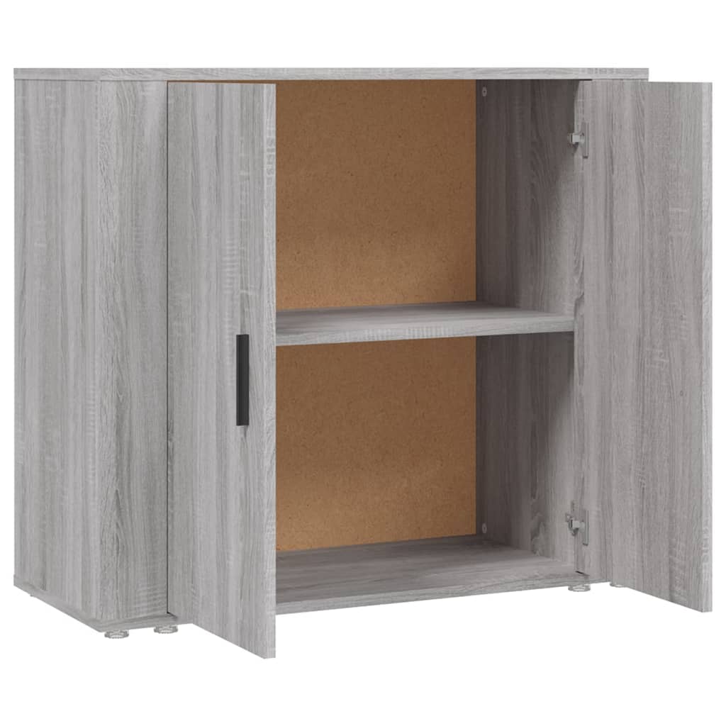 Credenza Grigio Sonoma 80x33x70 cm in Legno Multistrato - homemem39