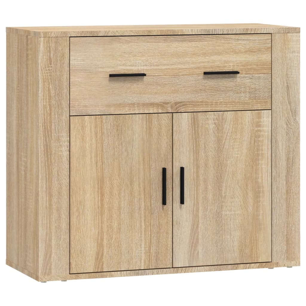 Credenza Rovere Sonoma 80x33x70 cm in Legno Multistrato - homemem39