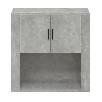 Mobile a Parete Grigio Cemento 80x33x80 cm in Legno Multistrato