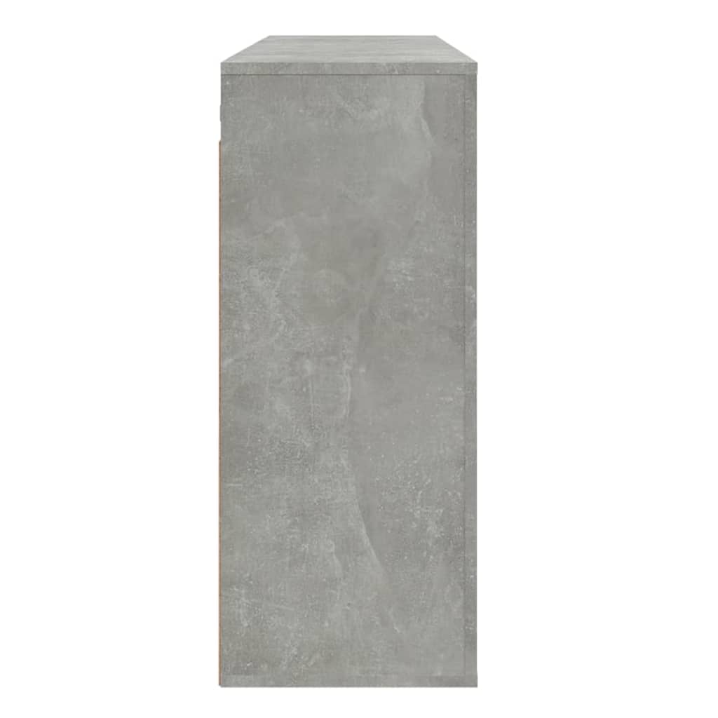 Mobile a Parete Grigio Cemento 80x33x80 cm in Legno Multistrato