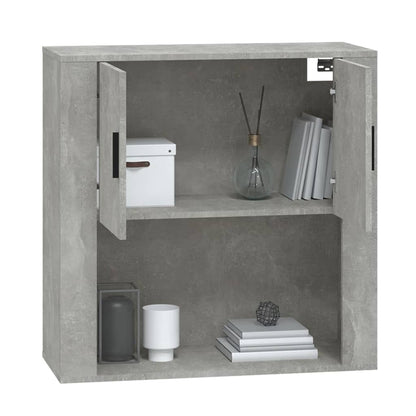 Mobile a Parete Grigio Cemento 80x33x80 cm in Legno Multistrato - homemem39