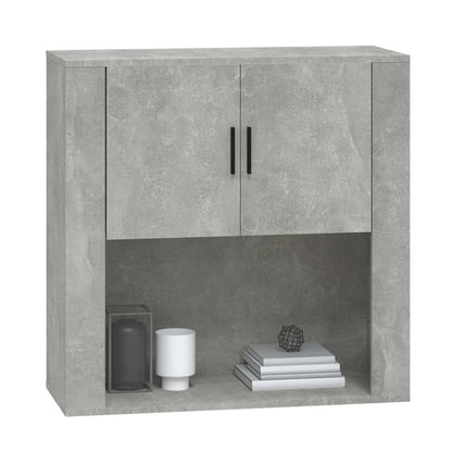 Mobile a Parete Grigio Cemento 80x33x80 cm in Legno Multistrato - homemem39