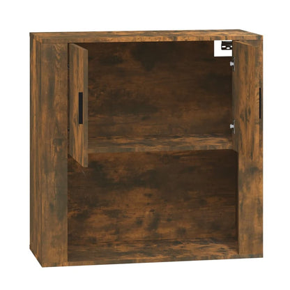 Armadietto a Muro Rovere Fumo 80x33x80 cm in Legno Multistrato - homemem39