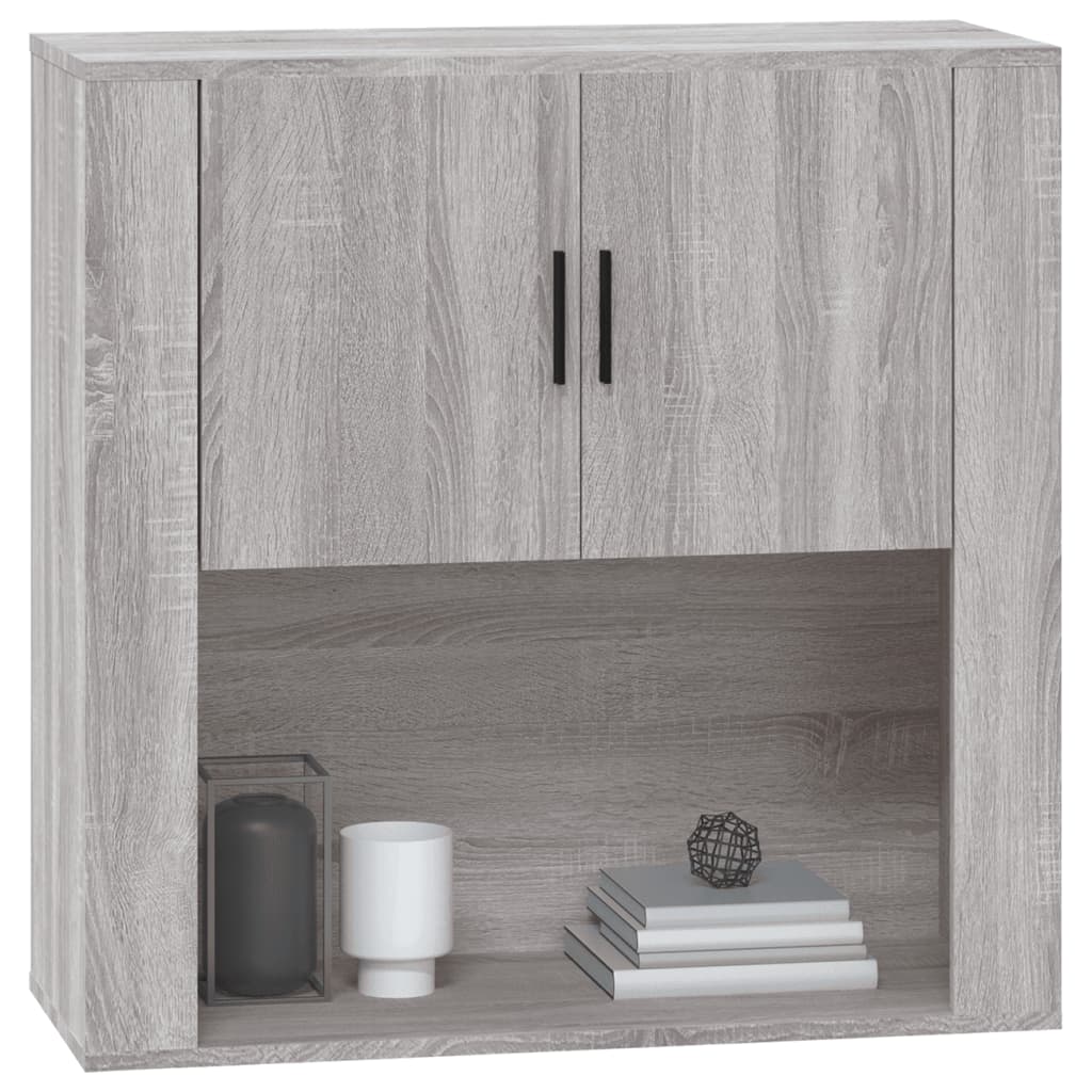 Mobile Pensile Grigio Sonoma 80x33x80 cm in Legno Multistrato - homemem39