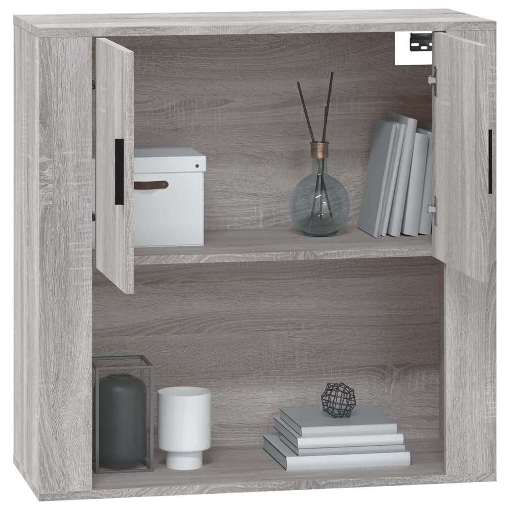 Mobile Pensile Grigio Sonoma 80x33x80 cm in Legno Multistrato - homemem39