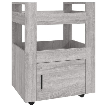 Carrello da Cucina Grigio Sonoma 60x45x80 cm Legno Multistrato - homemem39