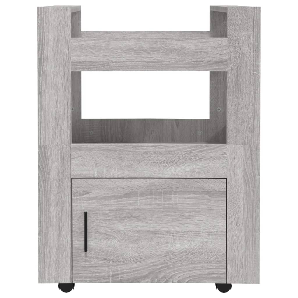 Carrello da Cucina Grigio Sonoma 60x45x80 cm Legno Multistrato - homemem39