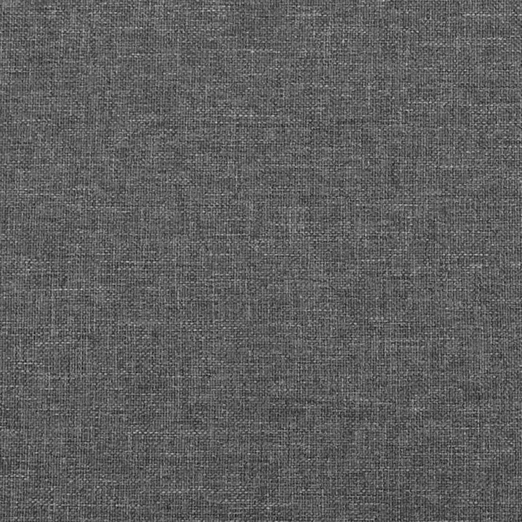 Testiera ad Orecchio Grigio Scuro 103x23x78/88 cm in Tessuto