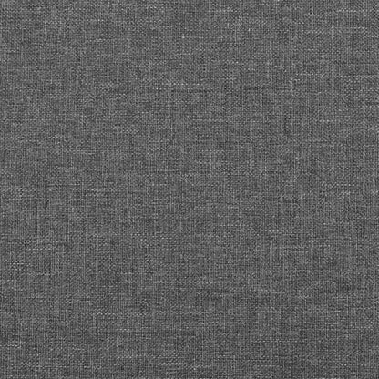 Testiera ad Orecchio Grigio Scuro 163x23x78/88 cm in Tessuto