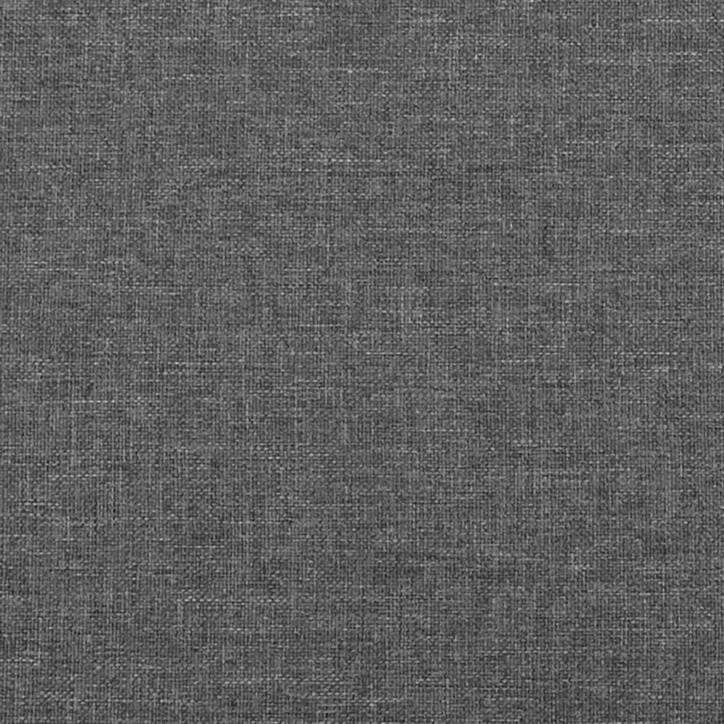 Testiera ad Orecchio Grigio Scuro 93x23x78/88 cm in Tessuto