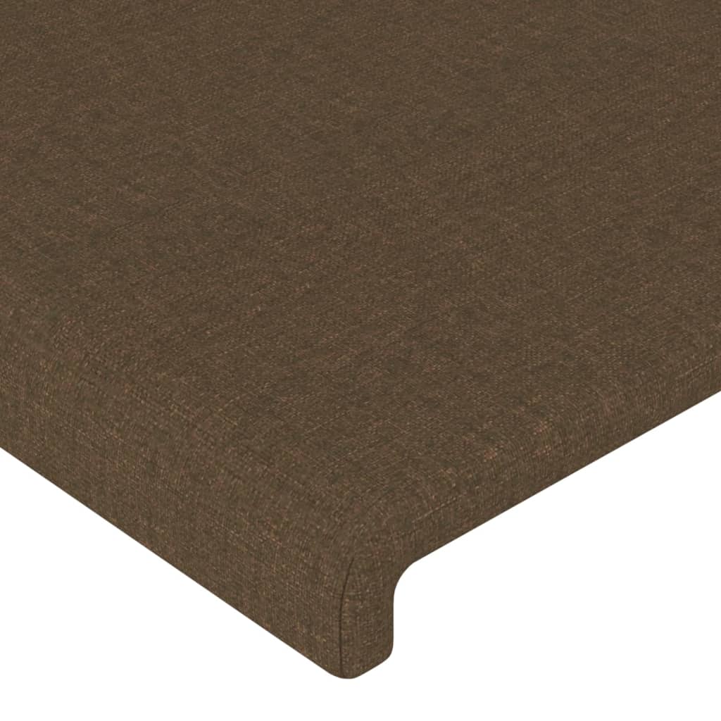 Testiera ad Orecchio Marrone Scuro 83x16x78/88 cm in Tessuto - homemem39