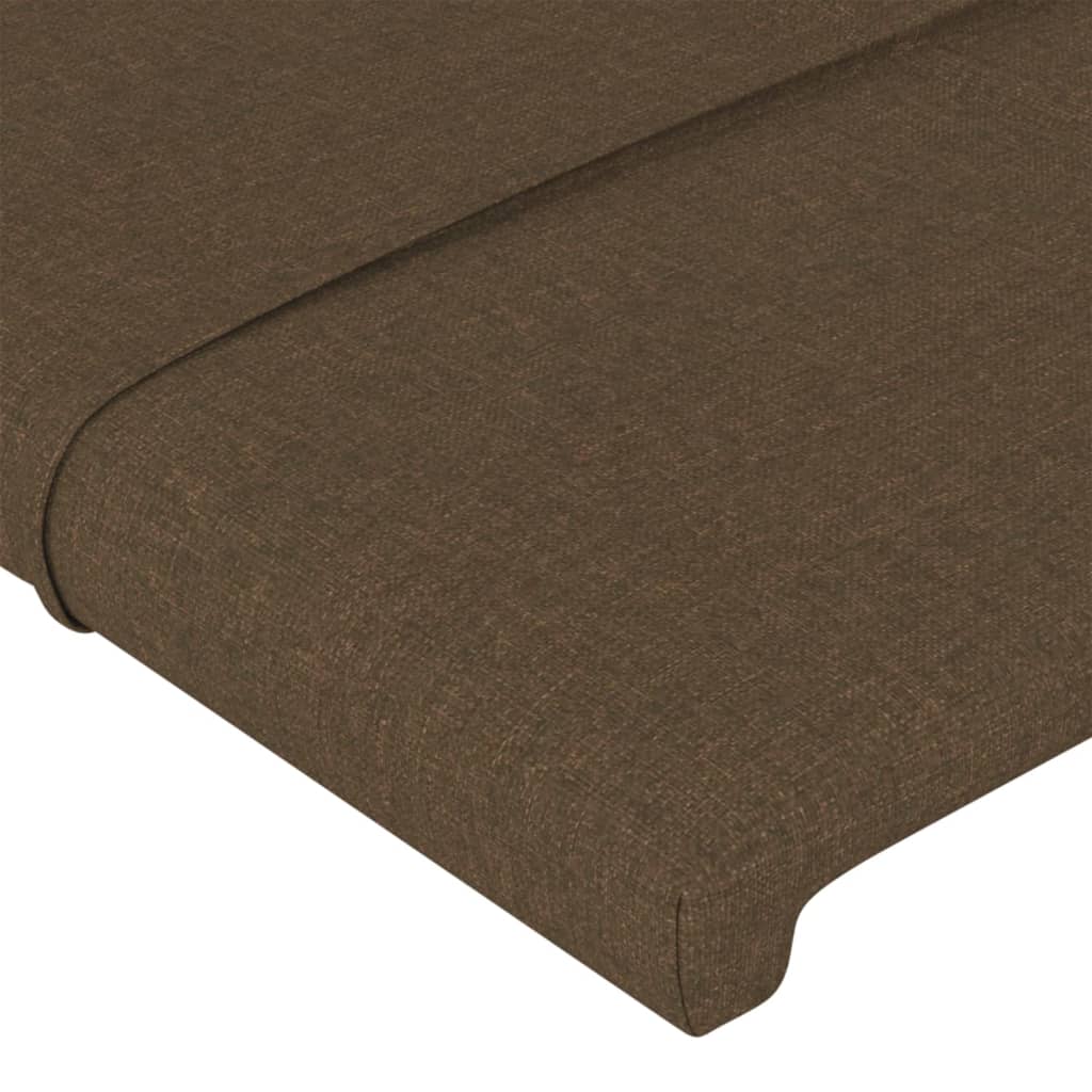 Testiera ad Orecchio Marrone Scuro 83x16x78/88 cm in Tessuto - homemem39