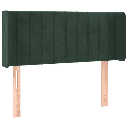 Testiera ad Orecchio Verde Scuro 103x16x78/88 cm in Velluto - homemem39