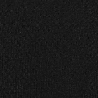 Testiera ad Orecchio Nera 163x16x78/88 cm in Tessuto