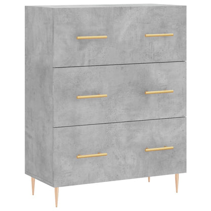 Credenza Grigio Cemento 69,5x34x180 cm in Legno Multistrato - homemem39