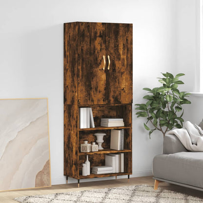 Credenza Rovere Fumo  69,5x34x180 cm in Legno Multistrato - homemem39