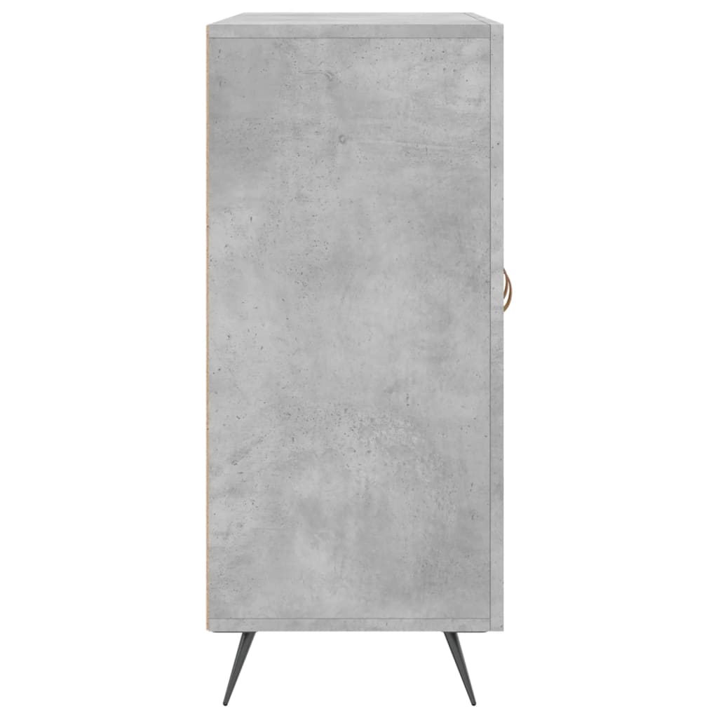 Credenza Grigio Cemento 90x34x80 cm in Legno Multistrato