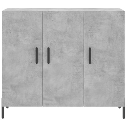 Credenza Grigio Cemento 90x34x80 cm in Legno Multistrato