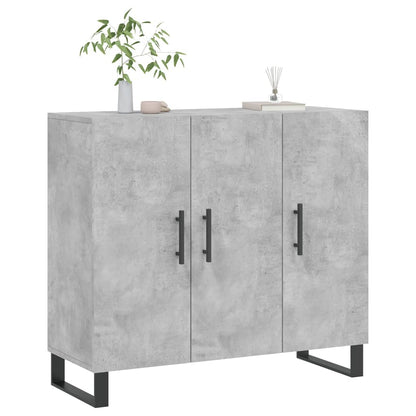 Credenza Grigio Cemento 90x34x80 cm in Legno Multistrato - homemem39