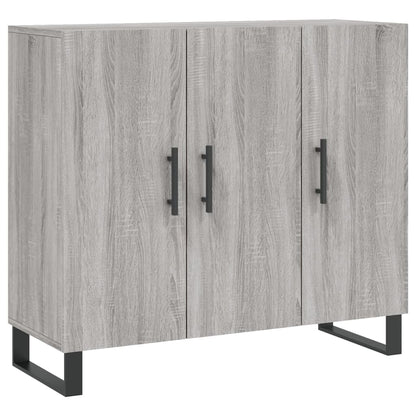 Credenza Grigio Sonoma 90x34x80 cm in Legno Multistrato - homemem39