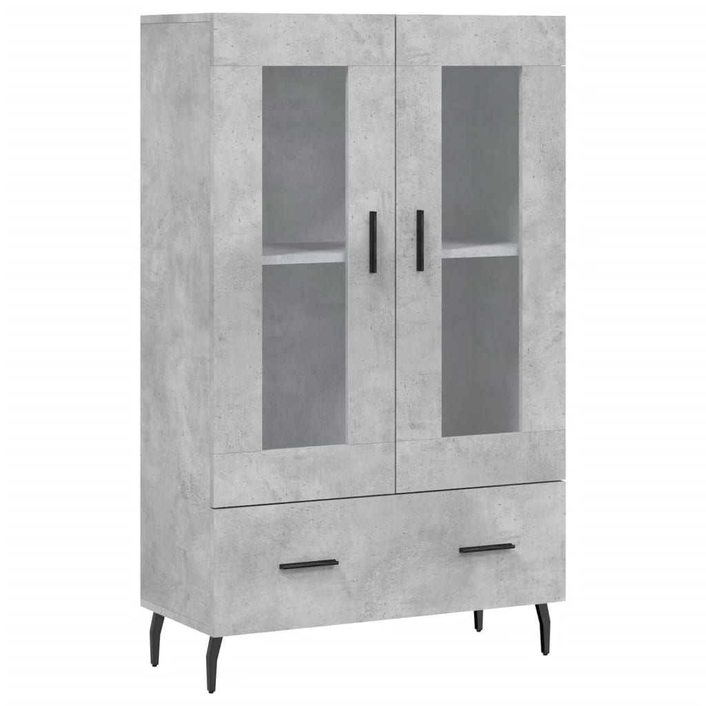 Credenza Grigio Cemento 69,5x31x115 cm in Legno Multistrato - homemem39