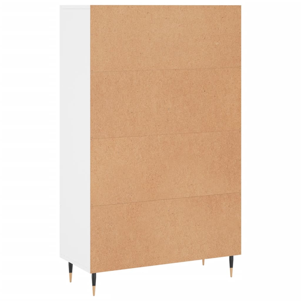 Credenza Bianca 69,5x31x115 cm in Legno Multistrato - homemem39